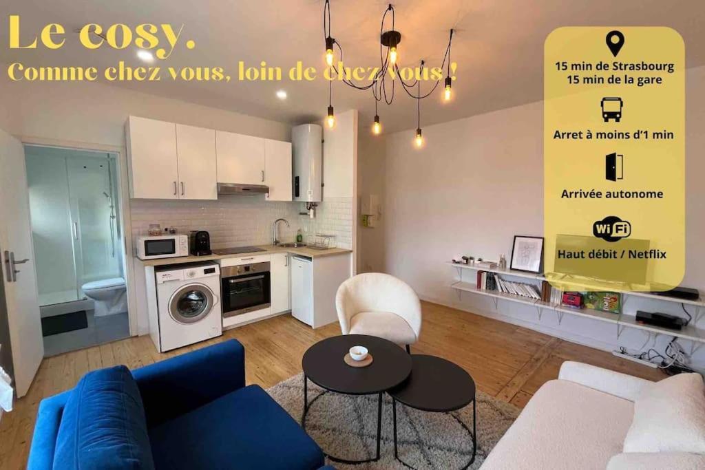 Ferienwohnung Le Cosy T2 15 Min De Strasbourg Bischheim Exterior foto